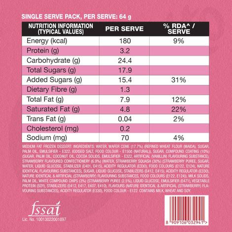 Kwality Walls Cornetto Strawberry Vanilla Cone