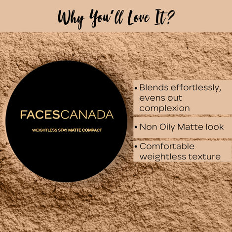Faces Canada Compact Powder - Sand | Vitamin-E Enriched