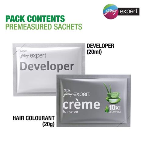 Godrej Expert Creme Hair Colour Natural Black (Pack of 4)