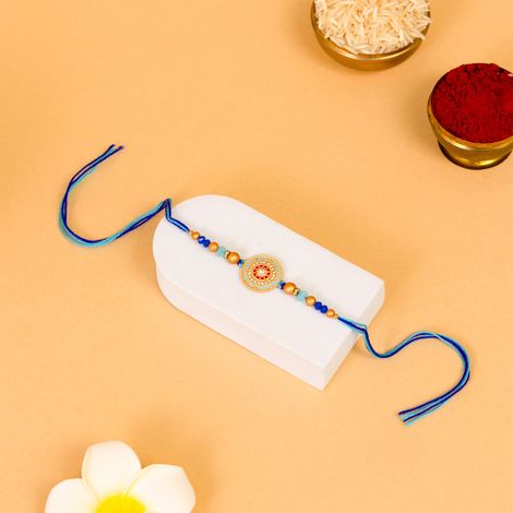 Abstract Single Rakhi (Avyaan Rakhi) Set of 1