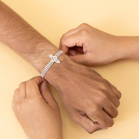 American Diamond Designer Bracelet Latest Rakhi (BANDHAN)