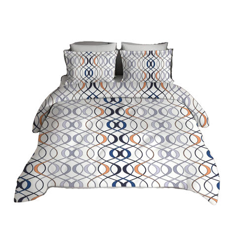 Elegant Weavers Double Bedsheet With 2 Pillow Covers - Oslo