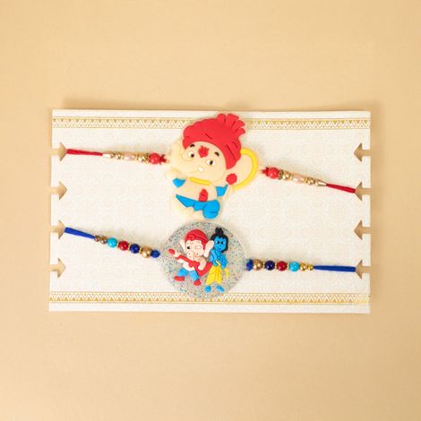 Kids Idol Rakhi with Roli Chawal (Tied Ribbons) Pack of 2