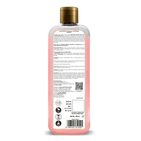 WOW Skin Science Rose Otto Foaming Body Wash - No Parabens Sulphate Silicones & Color