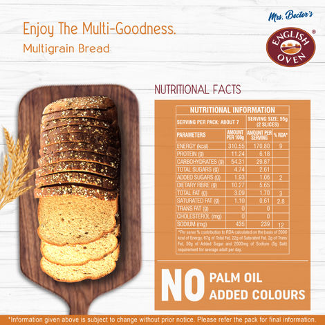 English Oven Zero Maida Multigrain Bread