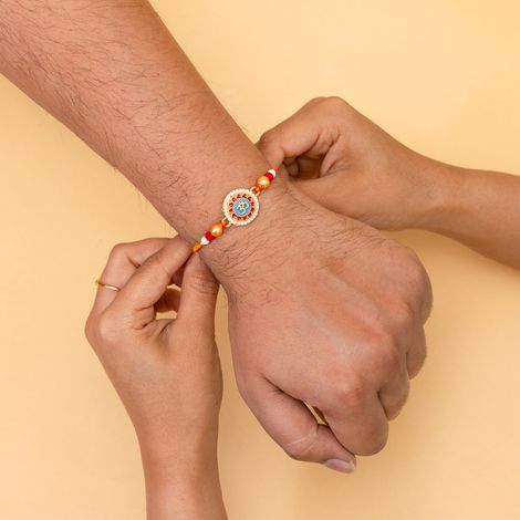 Abstract Single Religious Rakhi (Avyaan Rakhi) Set of 1