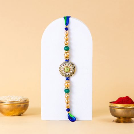 Abstract Single Rakhi (Shree Rakhi) Set of 1