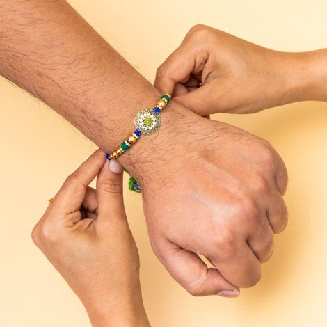 Abstract Single Rakhi (Shree Rakhi) Set of 1