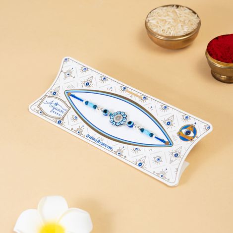 Evil Eye Single Chakra Rakhi (Avyaan Rakhi) Set of 1