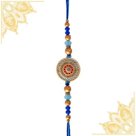 Abstract Single Rakhi (Avyaan Rakhi) Set of 1