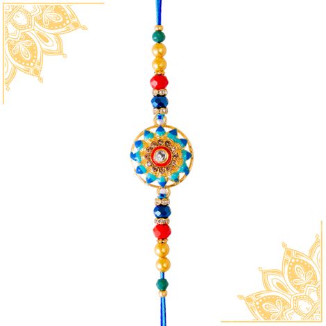 Abstract Single Rakhi (Avyaan Rakhi) Set of 1