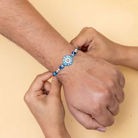 Evil Eye Single Chakra Rakhi (Avyaan Rakhi) Set of 1