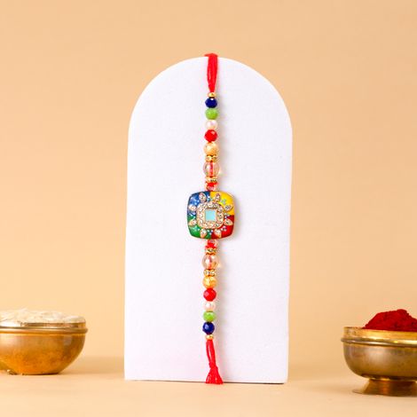 Abstract Single Rakhi (Avyaan Rakhi) Set of 1
