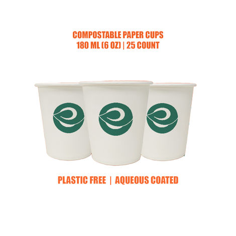 ECO SOUL 180 ml | 25 Count | Disposable Cup/Glass