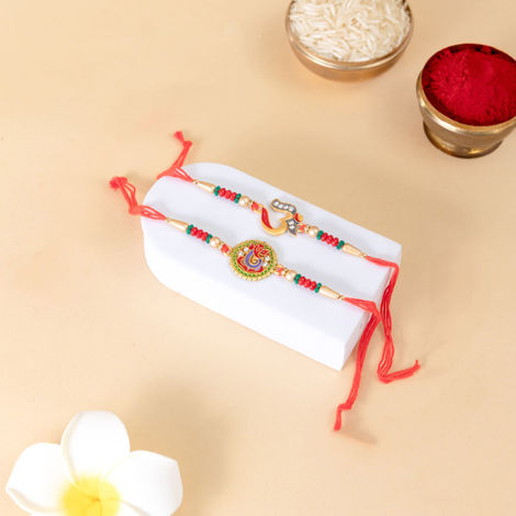Religious Rakhi Set (Shree Rakhi) Pack of 2