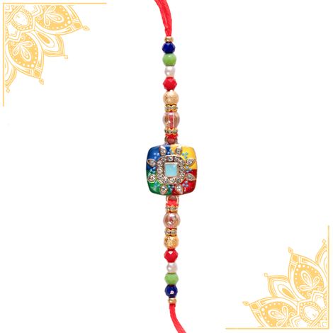 Abstract Single Rakhi (Avyaan Rakhi) Set of 1