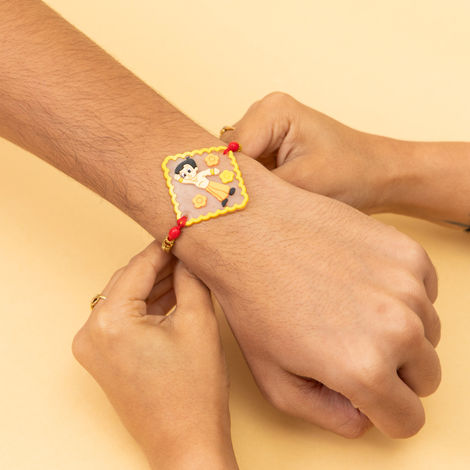 Kids Chhota Bheem Rakhi with Roli Chawal (Tied Ribbons) Pack of 2