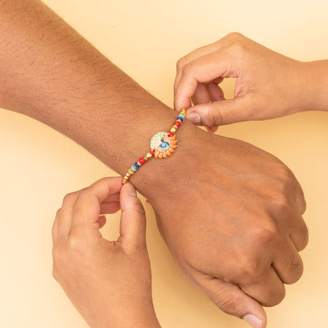 Peacock Evil Eye Designer Rakhi (BANDHAN)