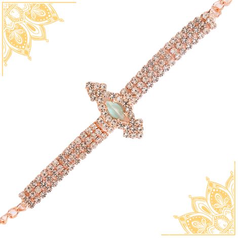 American Diamond Designer Bracelet Latest Rakhi (BANDHAN)