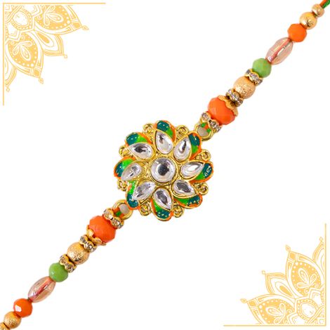 Abstract Single Rakhi (Shree Rakhi) Set of 1
