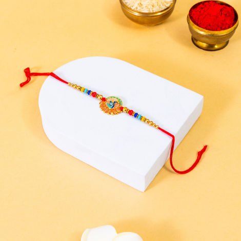 Peacock Evil Eye Designer Rakhi (BANDHAN)