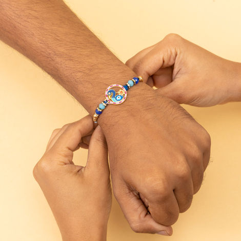 Evil Eye Peacock Designer Rakhi (BANDHAN)