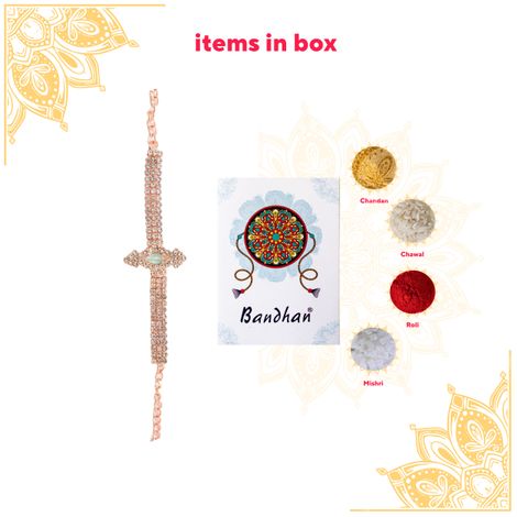 American Diamond Designer Bracelet Latest Rakhi (BANDHAN)