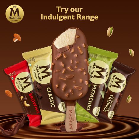 Kwality Wall's Magnum Chocolate Almond Ice Cream Stick Combo