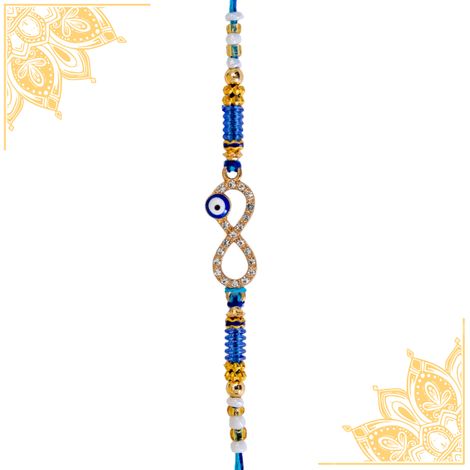 Evil Eye With Infinity Design Rakhi (BANDHAN)