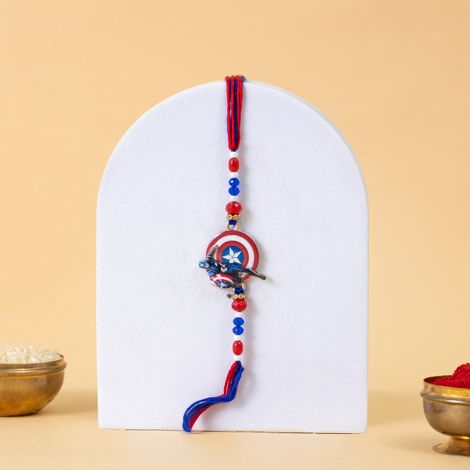 Kids Official Marvel Captain America Rakhi (Marvel) Set of 1
