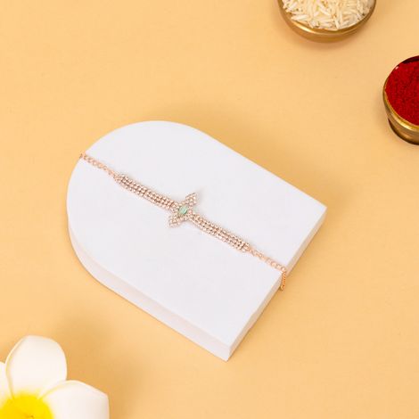 American Diamond Designer Bracelet Latest Rakhi (BANDHAN)