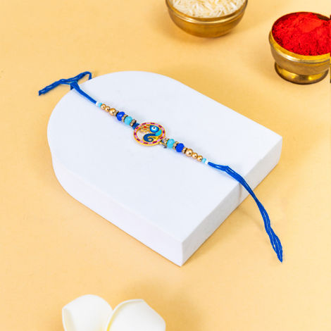 Evil Eye Peacock Designer Rakhi (BANDHAN)