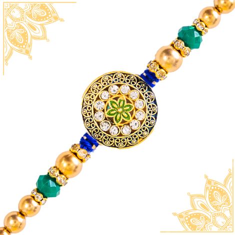 Abstract Single Rakhi (Shree Rakhi) Set of 1