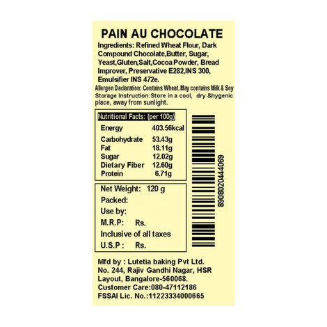 La tranche Pain au Chocolate