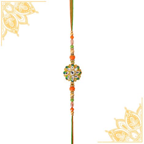 Abstract Single Rakhi (Shree Rakhi) Set of 1