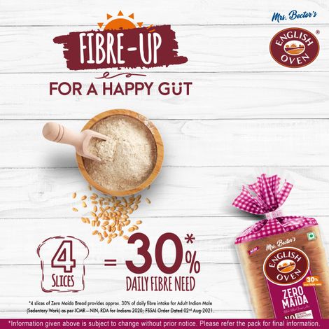 English Oven Zero Maida Whole Wheat Bread