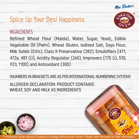 English Oven Pav Bread