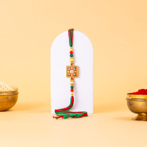 Abstract Single Rakhi (Shree Rakhi) Set of 1