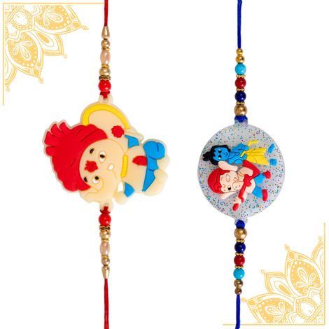 Kids Idol Rakhi with Roli Chawal (Tied Ribbons) Pack of 2
