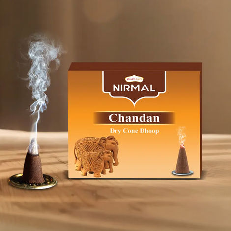 Nirmal Chandan Dry Cone Dhoop | Shubhkart