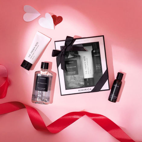 Kimirica French Note Gift Set | Lavender Shower Gel & Body Lotion | Unisex Luxury Gift Set