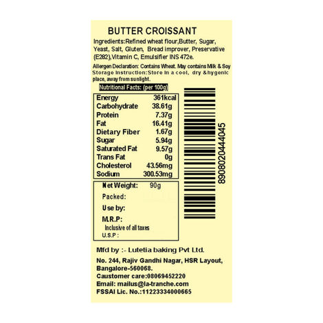 La tranche Butter Croissant