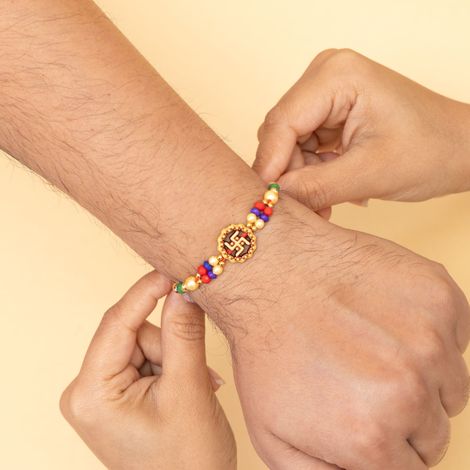 Religious Single Swastik Dori (Shree Rakhi) Set of 1