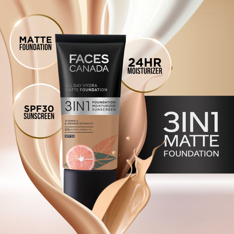 Faces Canada All Day Hydra Matte Foundation Golden Beige 032