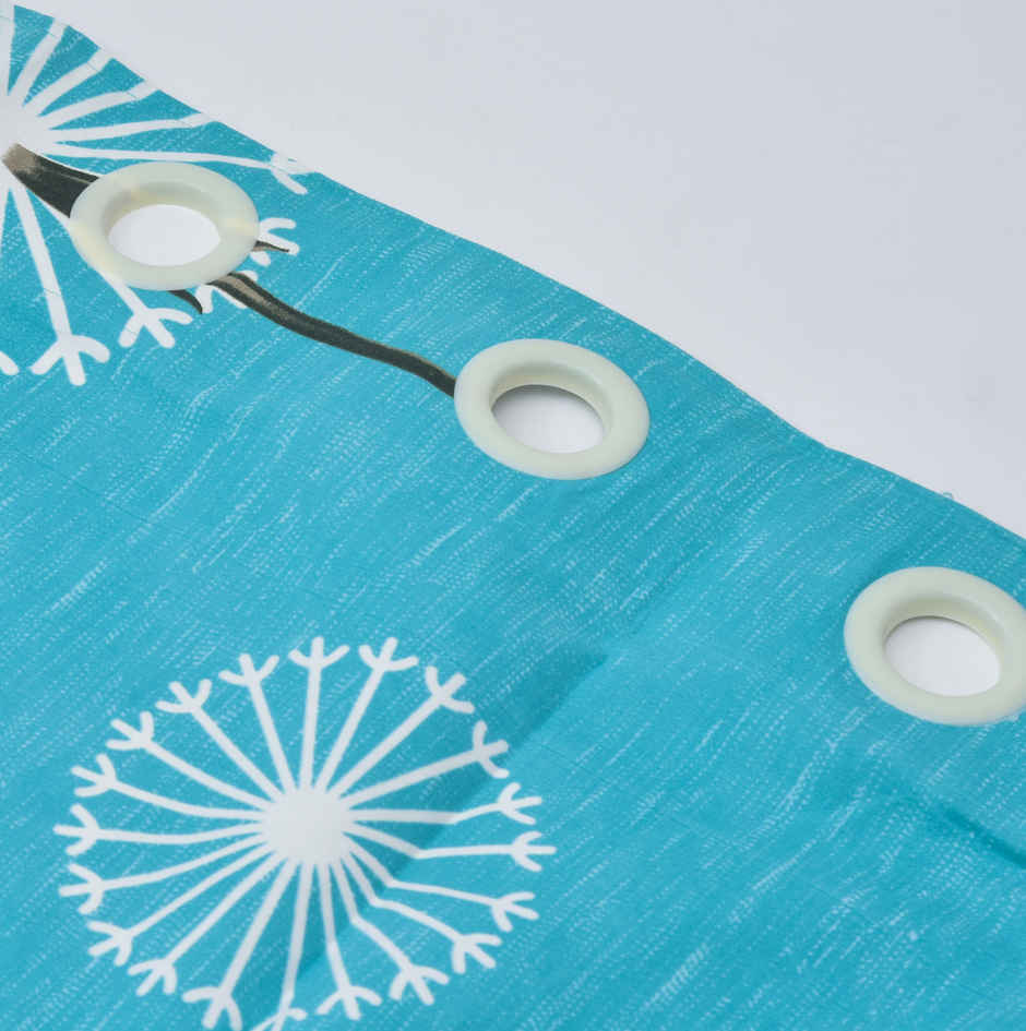 BAY6 Polyester Window Curtains | Set of 2 | 5x4 ft | Light Blue