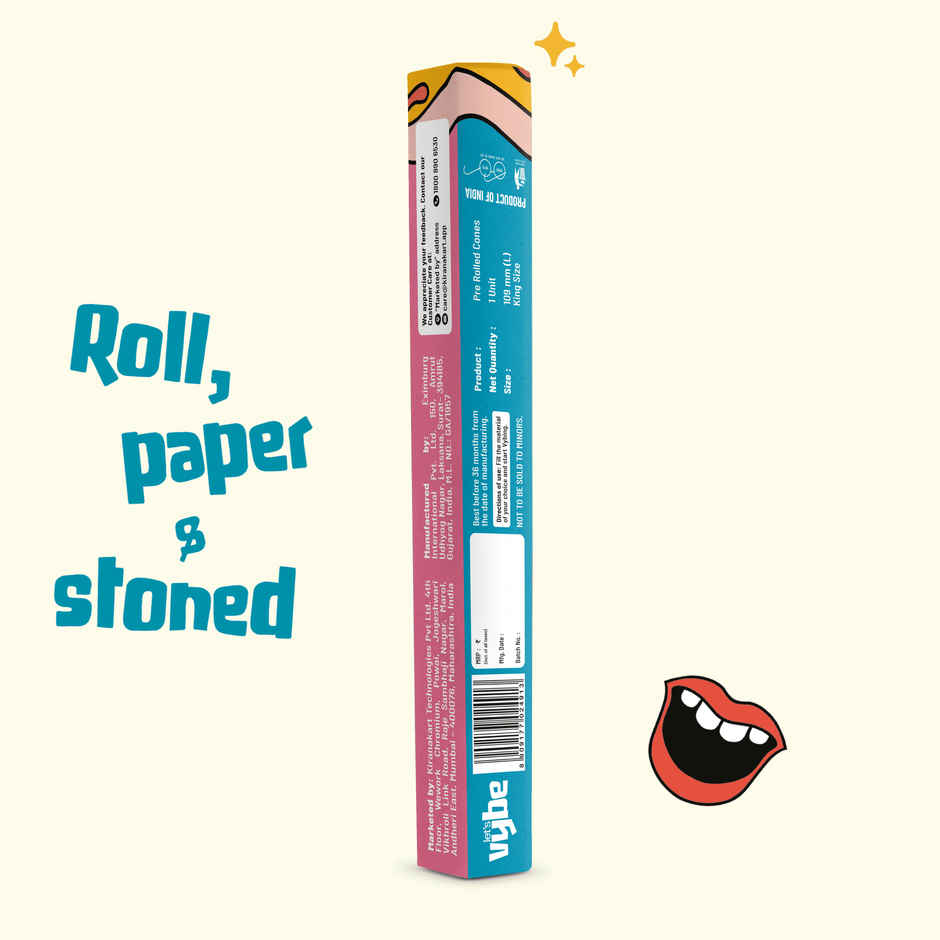 Lets Vybe Smoking Material Pre-roll Cone