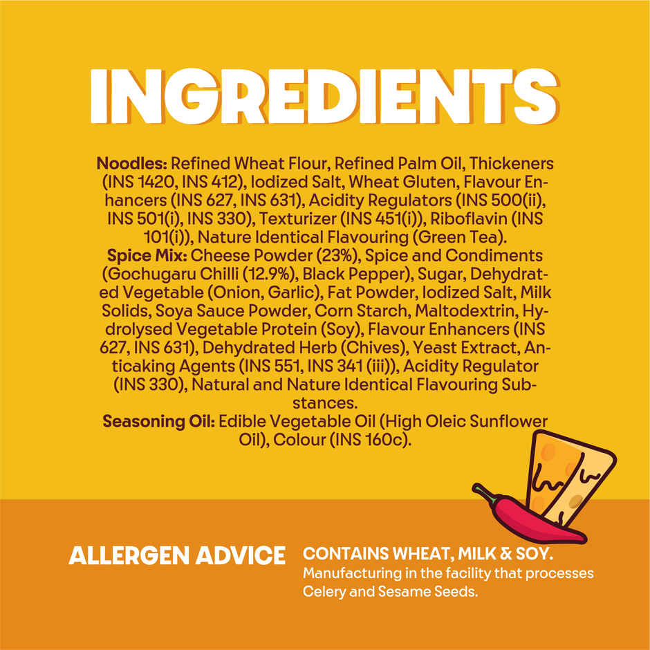 Gimi Gimi - Hot Cheese - Veg Korean Ramen Noodles