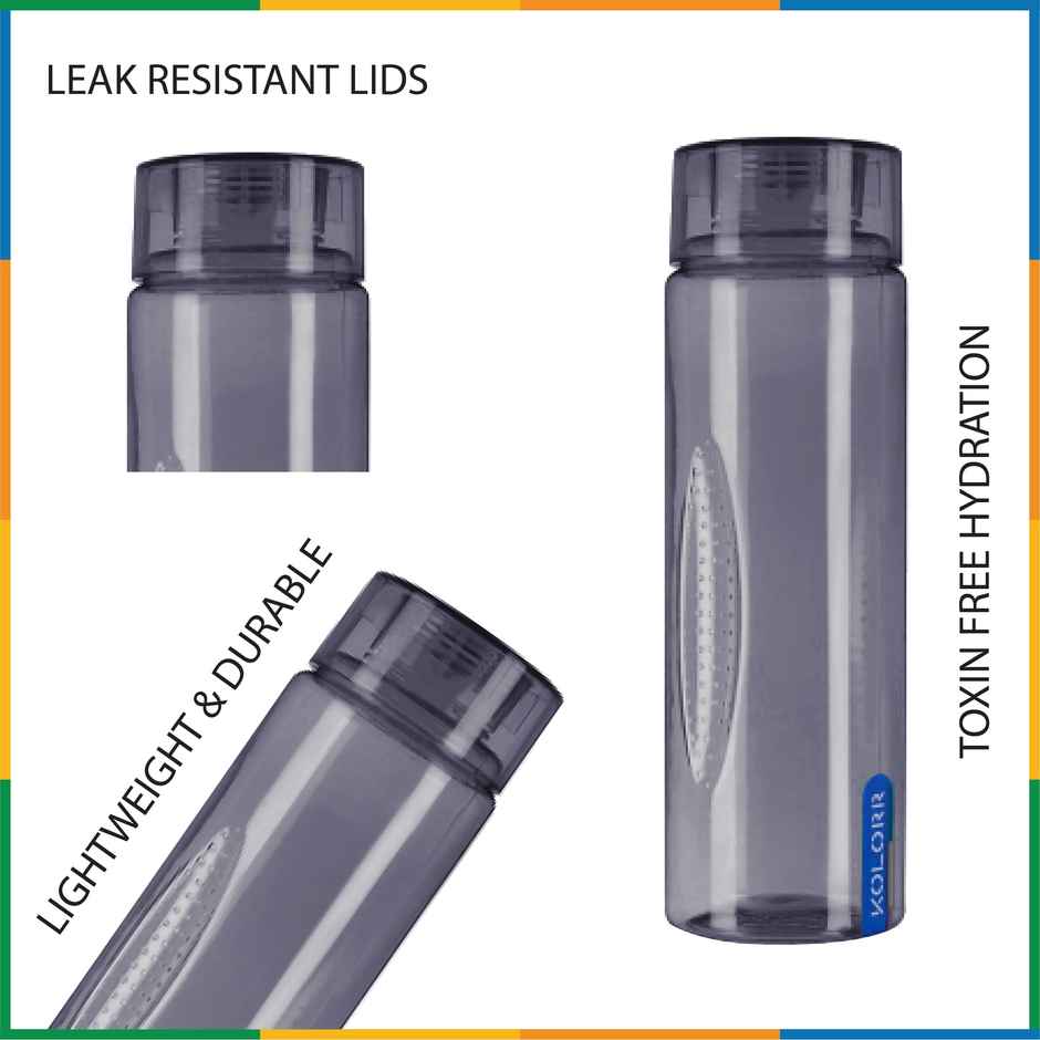 Kolorr Vibe 1L Multi-Pack of 4 bottles for family hydration | Assorted