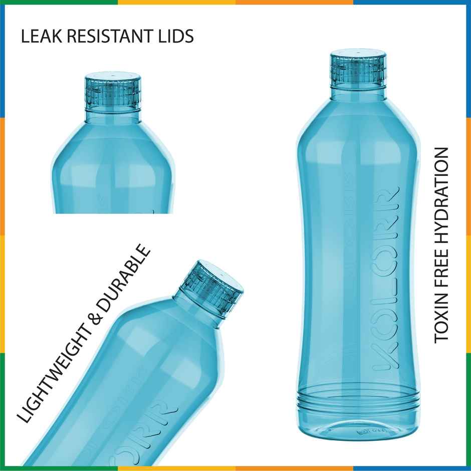 Kolorr Spectre Bottle 1L | Blue Stylish blue bottle | lightweight and durable or for outdoor use