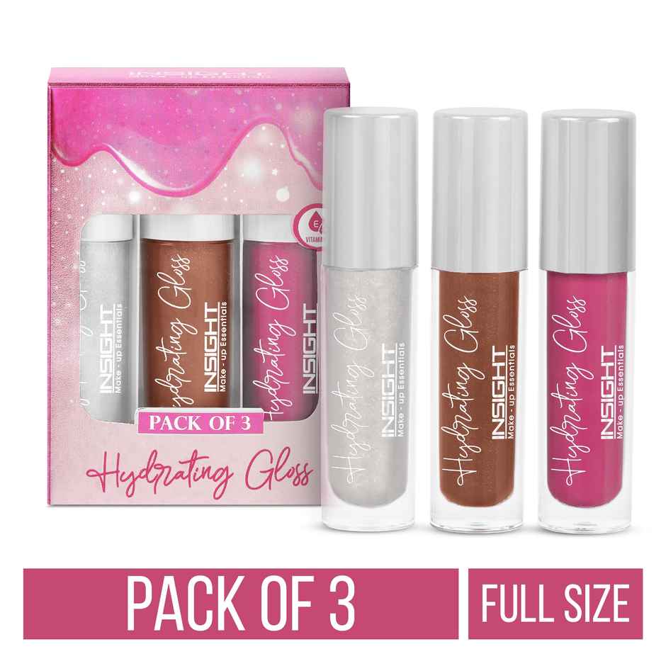 Insight Cosmetics Hydrating Gloss (Pack Of 3)